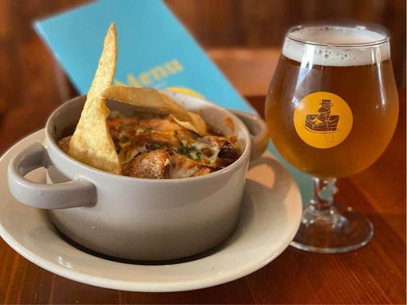 Soupe à l'oignon & Gros Mollet - Microbrasserie du Lac St-Jean